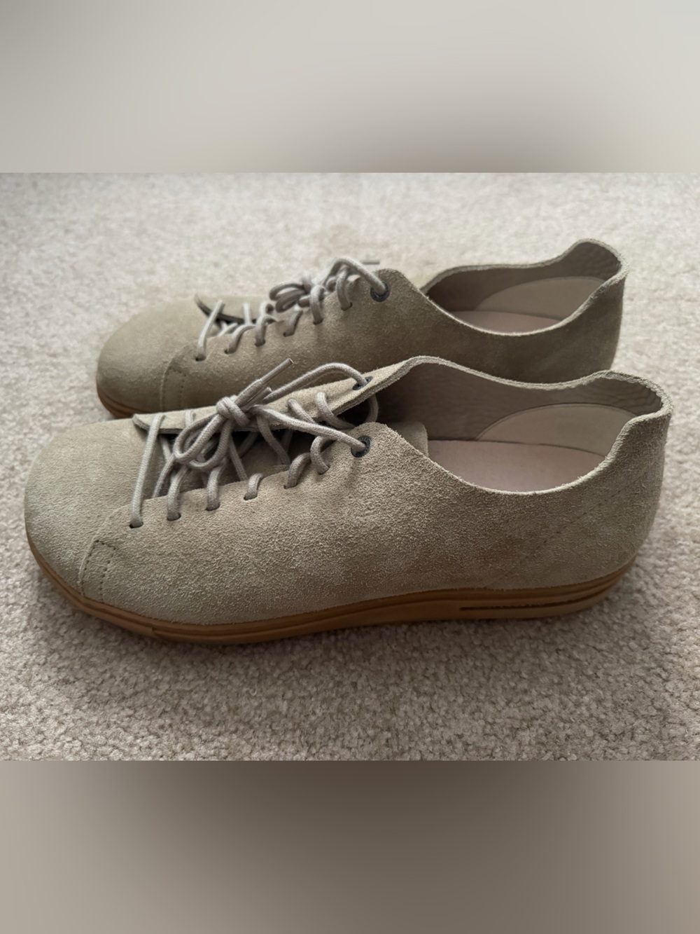 Birkenstock suede laceups